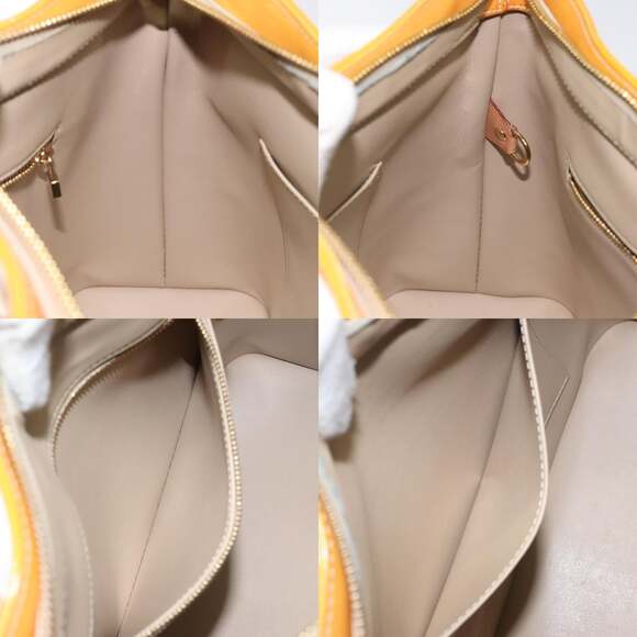 LOUIS VUITTON Monogram Vernis Houston Hand Bag Beige M91004 - Picture 12 of 13